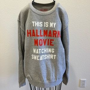 EUC The Shop Forward This Is My Hallmark Watching Sweater Crewneck Size Small